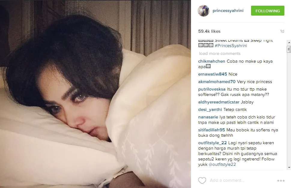 Foto ini yang bikin netizen heboh. @instagram/princessyahrini