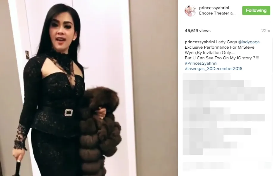 Syahrini nonton konser Lady Gaga di AS ©instagram/princessyahrini