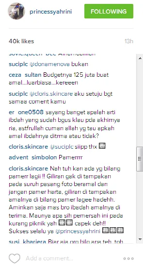 Haters pun menyerang Syahrini karena ia dianggap riya alias pamer. @instagram/princessyahrini