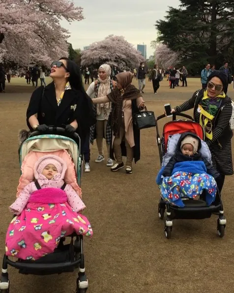 Liburan nikmati mekarnya Sakura, Syahrini tak keluarkan uang sepeserpun/©instagram.com/princessyahrini