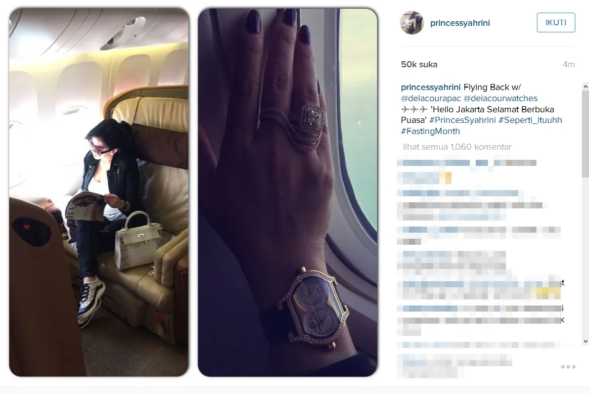 Siapa sangka outfit super simpel seperti ini punya harga sampai Rp 5 M? / ©Syahrini Official Instagram 