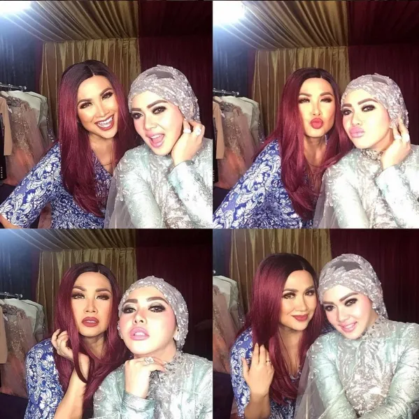 Syahrini bersama dengan Titi DJ © instagram.com/princessyahrini