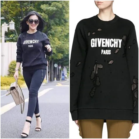 Sweatshirt Logo Distressed Cotton dari Givenchy ini berharga sekitar Rp 13 juta - Rp 16 juta © istimewa