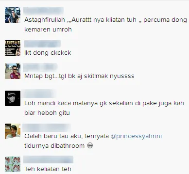 Komentar user mengenai foto Syahrini / © Instagram
