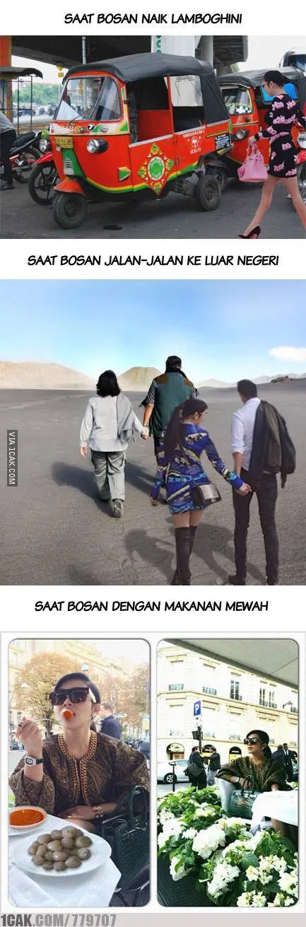 Ketika Syahrini bokek / © 1Cak