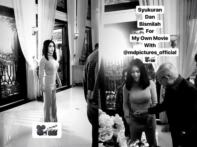 Kali ini Syahrini bekerjasama dengan MD Pictures. © Instagram/princessyahrini