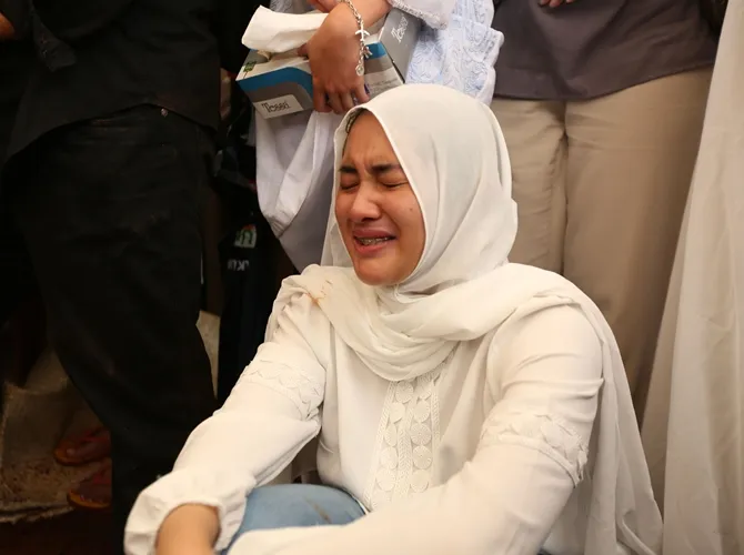 Sys NS menitipkan pesan terakhir untuk Syanindita. © KapanLagi.com/Budy Santoso