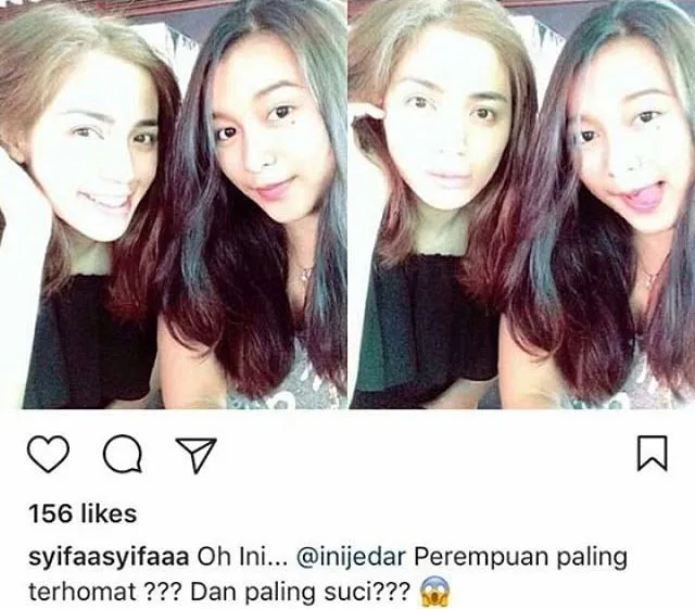 Syifa adik Ayu Ting Ting sindir Jessica Iskandar. ©Instagram/syifaasyifaaa