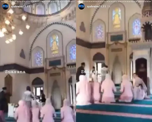 Suasana pernikahan Syahrini-Reino. © instagram/syahreino11.11