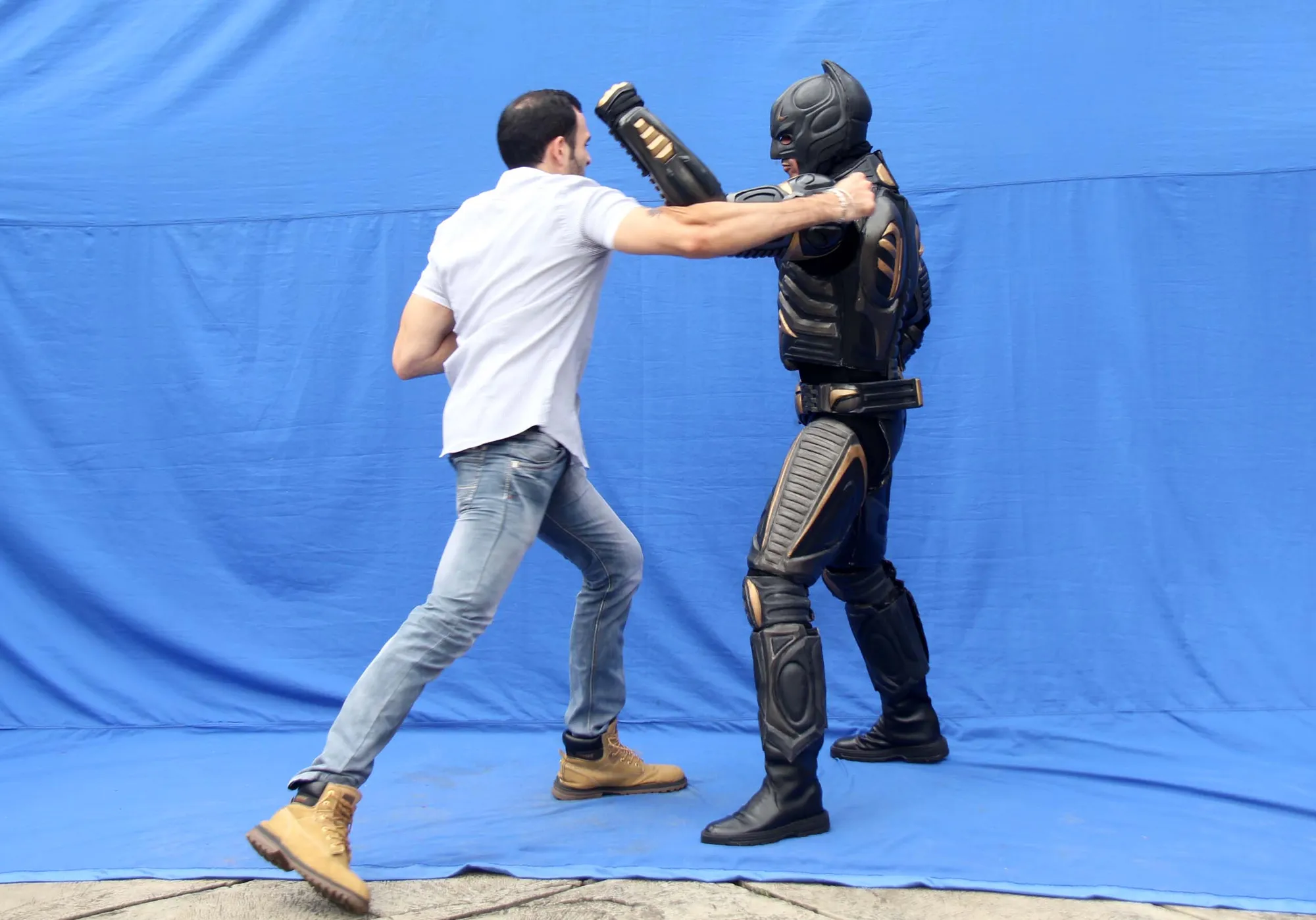 Salah satu proses syuting film GARUDA SUPERHERO @KapanLagi.com/hen