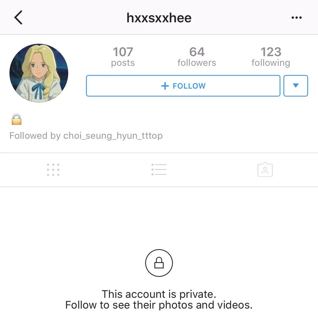 Fans mengabadikan momen T.O.P memfollow akun Han Seo Hee pada Oktober 2016 lalu. ©Twitter/BIGBANG_LIKES