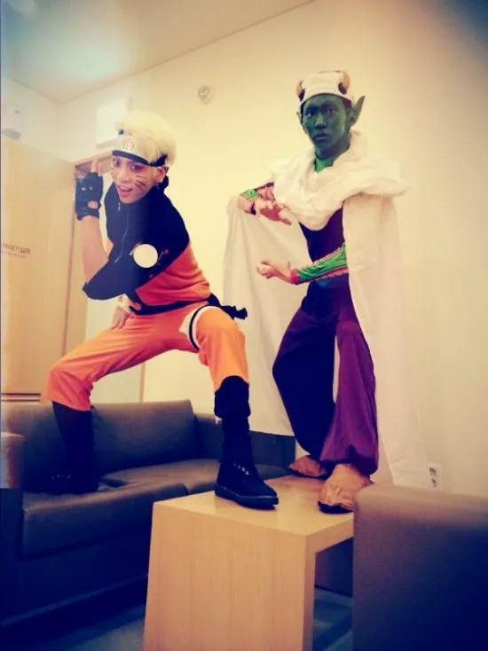 Jonghyun Naruto dan Key Piccolo. Adakah yang mau menjadi Son Goku?