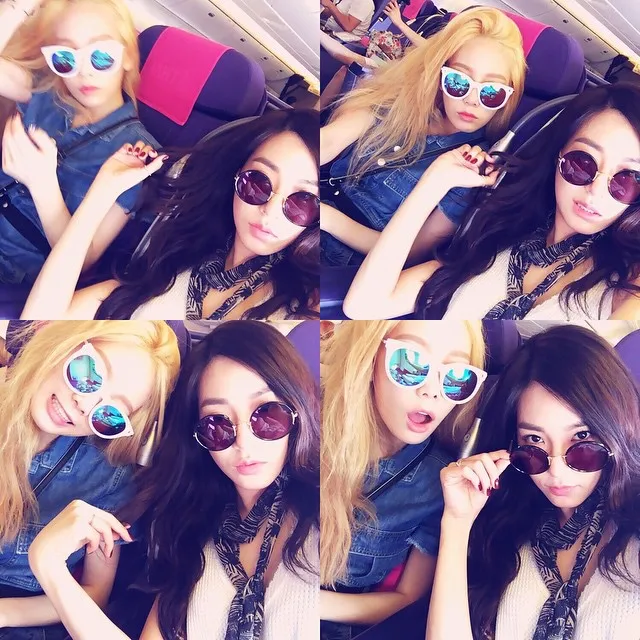 Taeyeon dan Tiffany Girls Generation yang pasang pose unyu saat selfie. ©Instagram/xolovestephi