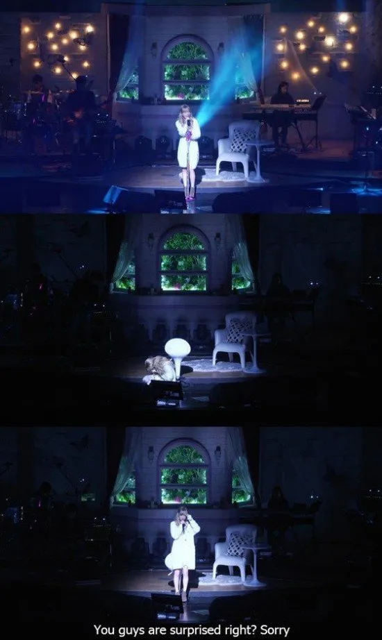 Taeyeon SNSD tiba-tiba menangis di tengah nyanyikan lagu I. © allkpop.com