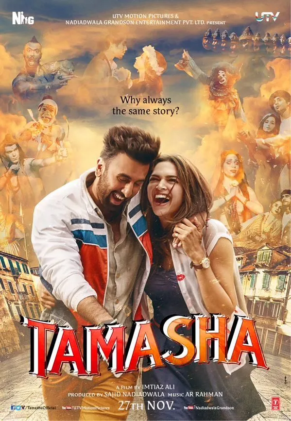 Kisah cinta Tamasha bukan untuk sembarang segmentasi pasar semua umur/©UTV Motion Pictures