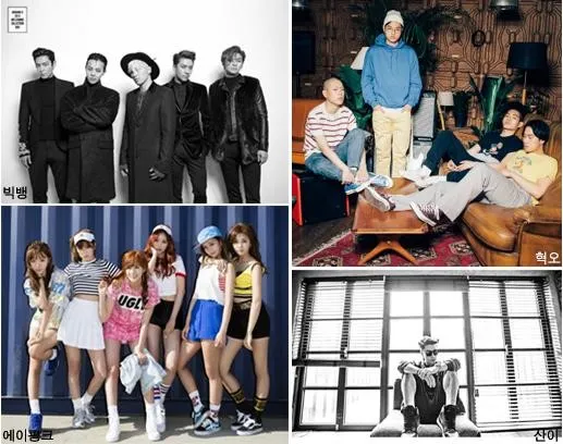 Berikut tamu spesial untuk 2015 MelOn Music Awards. © netizenbuzz.com