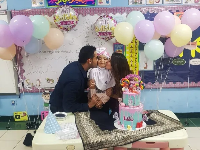 Tania saat rayakan ultah anak (credit: instagram.com/tanianadiraa)