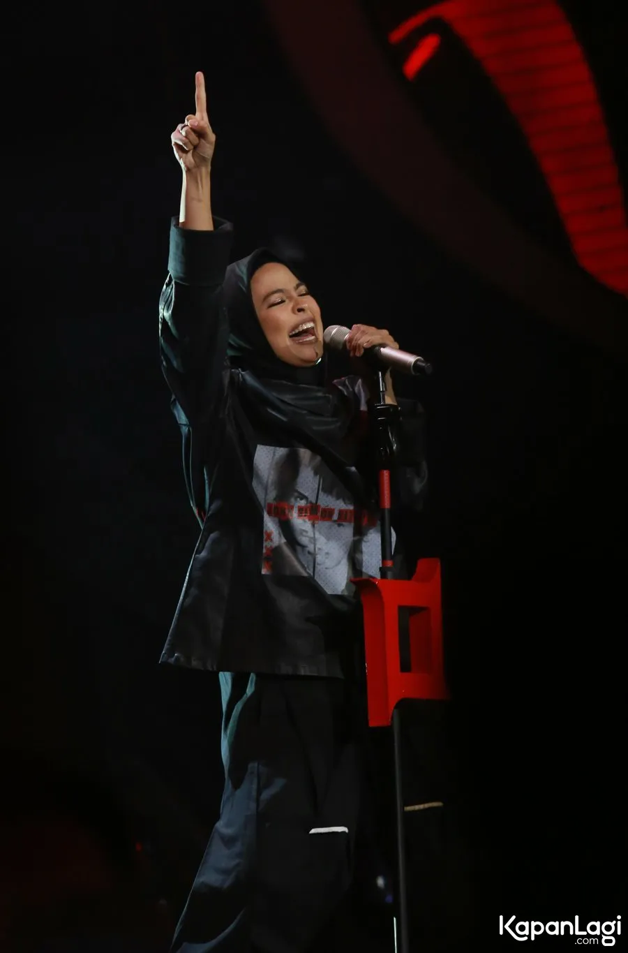 Tantri tampil dengan hijabnya © KapanLagi.com®/Agus Apriyanto
