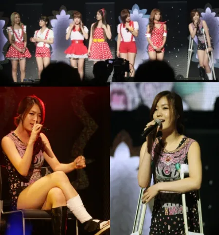 Cedera kaki Hwayoung aslinya tak terlalu serius © Istimewa