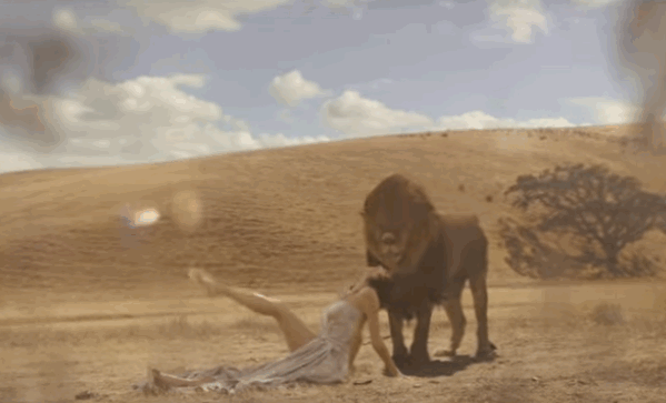 Taylor Swift bersama singa di video klip Wildest Dreams (2) © mtv.com
