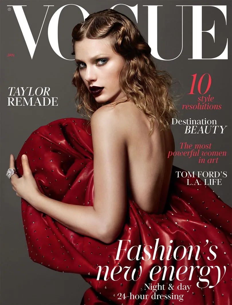 Taylor dalam cover Vogue edisi Januari 2018 © British Vogue