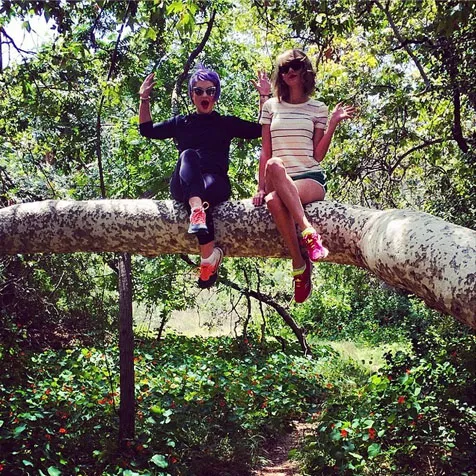 One with nature! @ instagram.com/kellyosbourne