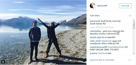 Bersama 'keluarganya', Taylor Swift liburan bersama © Instagram.com/Taylorswift13
