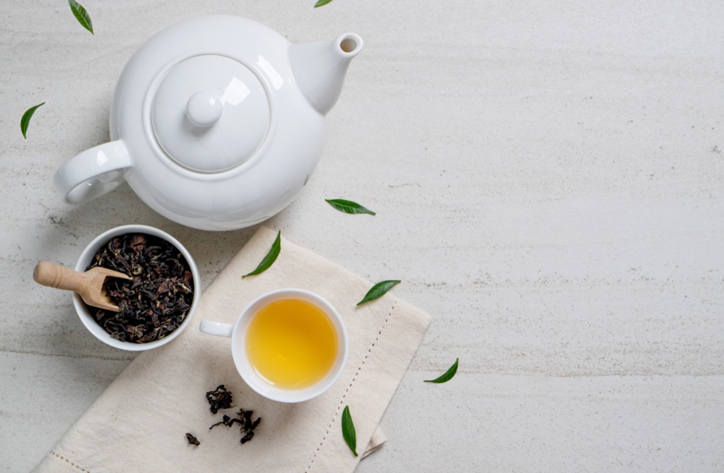 Ilustrasi teh hijau tanpa gula (credit: Shutterstock)