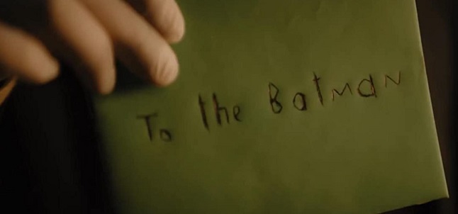 One of The Riddler's typical puzzles in the trailer of THE BATMAN