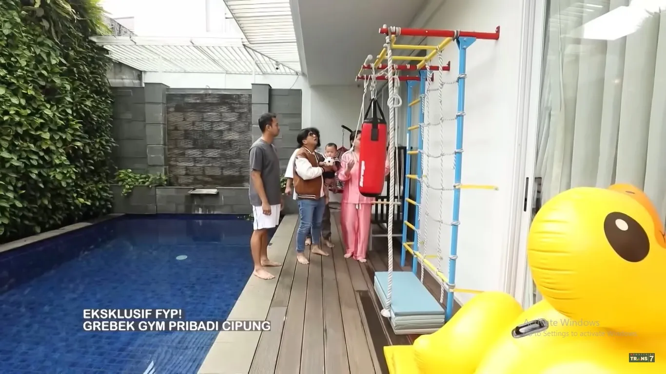 Tempat Gym Rayyanza (Credit: Youtube/TRANS7 OFFICIAL)