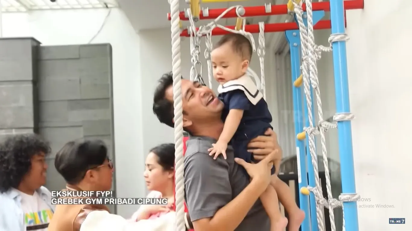 Tempat Gym Rayyanza (Credit: Youtube/TRANS7 OFFICIAL)