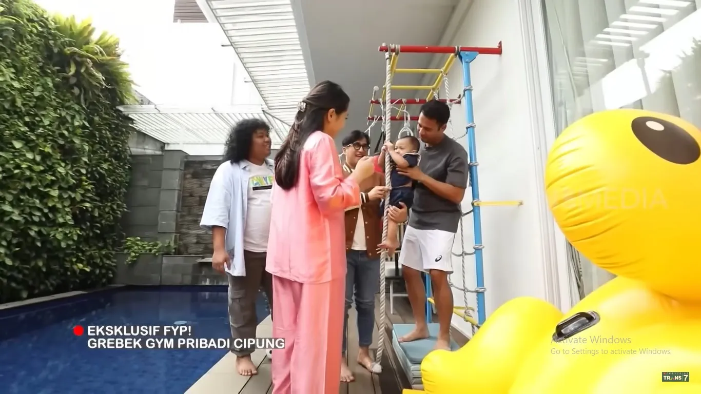 Tempat Gym Rayyanza (Credit: Youtube/TRANS7 OFFICIAL)