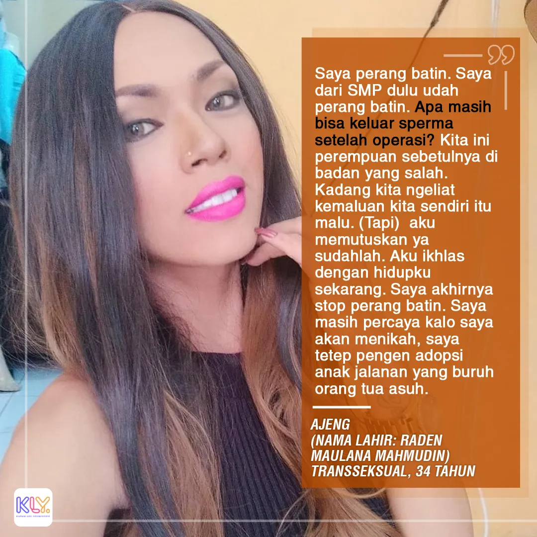 Ajeng sempat malu lihat alat kemaluannya sendiri / Credit: KapanLagi