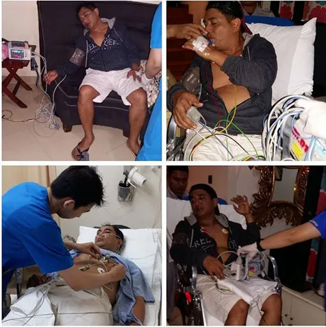 Jeremy Teti dan alat-alat pengukur detak jantung © Instagram.com/Jeremyteti
