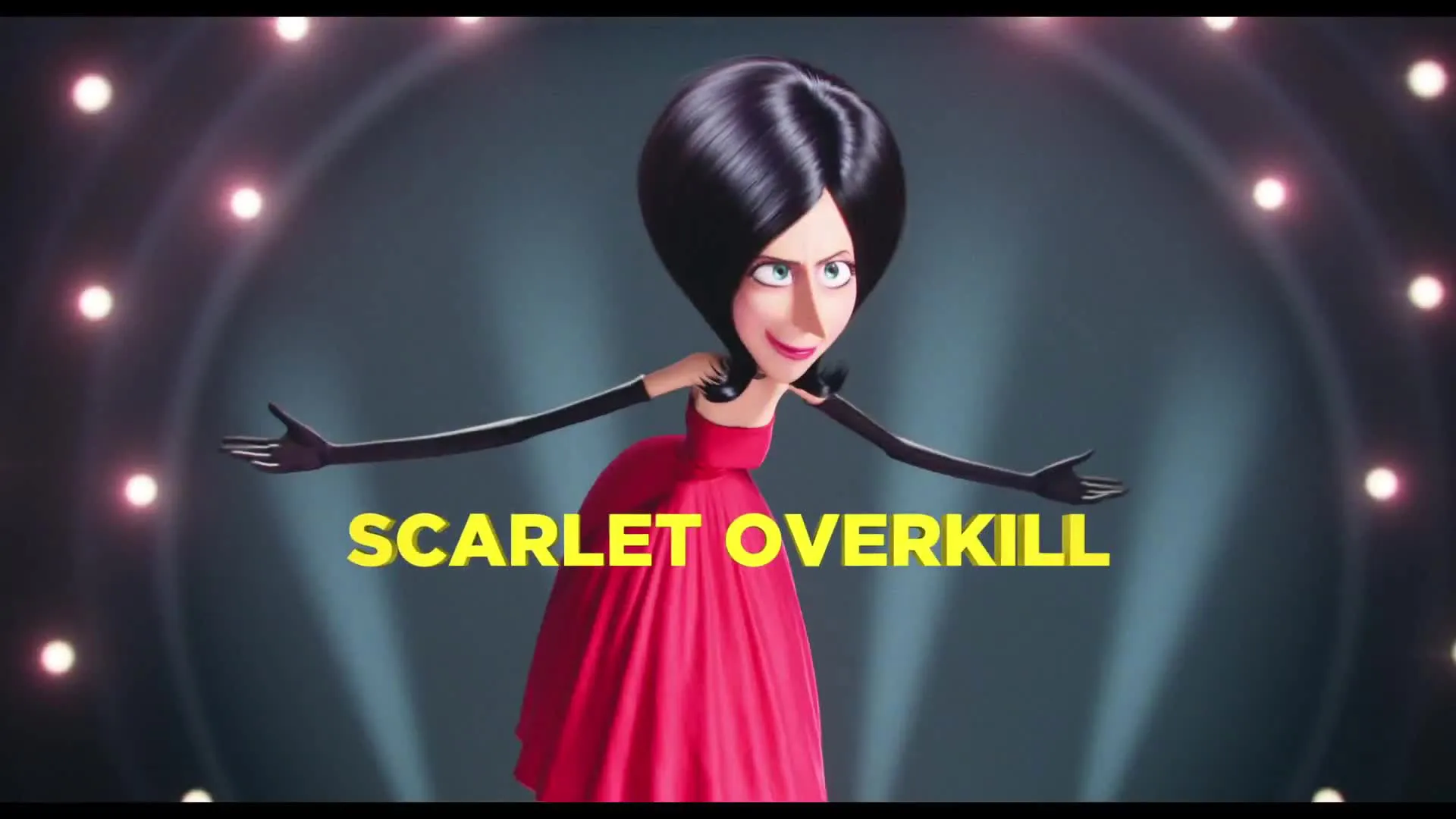Scarlett Overkill, karakter jahat yang disuarakan oleh Sandra Bullock di MINIONS © Illumination Ent