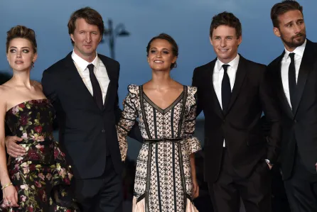 Jajaran pemain THE DANISH GIRL dalam gala premier 72nd Venice Film Festival © Shutterstock