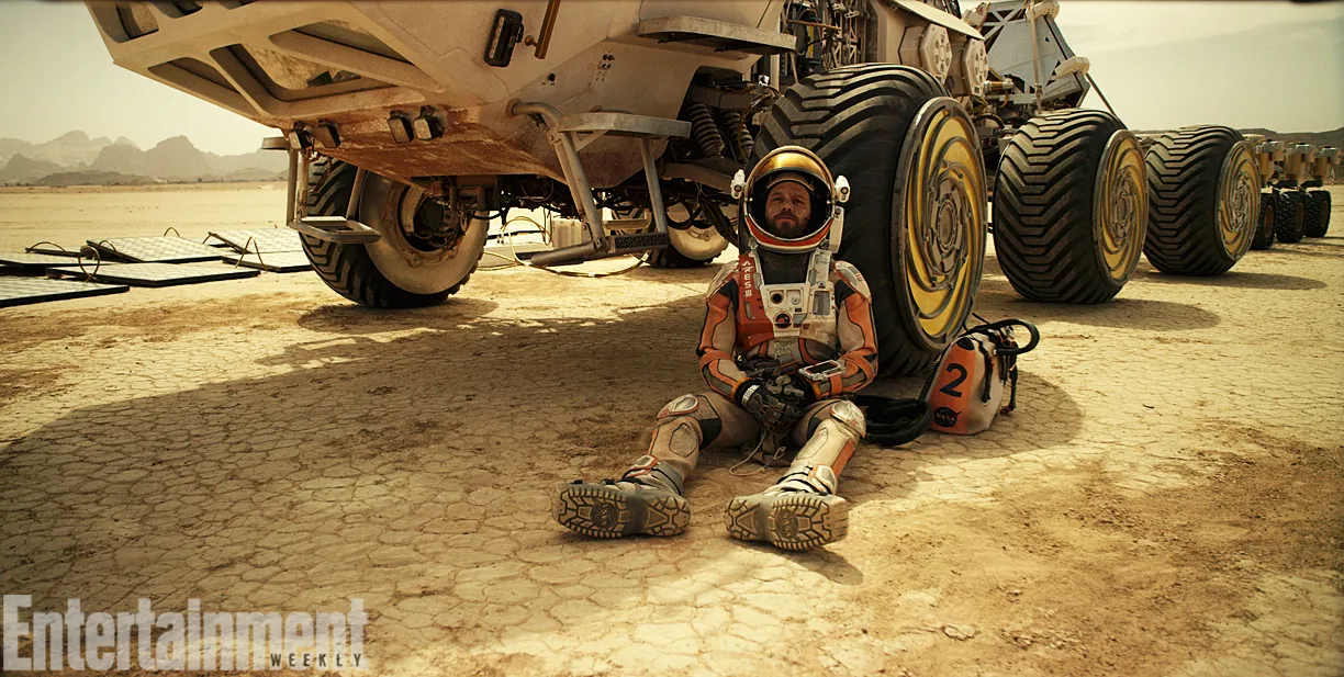 Matt Damon jadi astronot yang terdampar sendirian di Mars © Entertainment Weekly