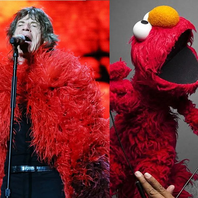Mick dan Elmo ©dailymail
