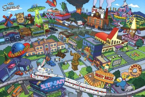 Inilah kota Springfield hasil karya Sam Simon/©20th Century Fox Tv