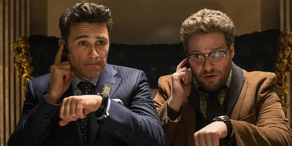 James Franco dan Seth Rogen dalam THE INTERVIEW © cinemablend.com
