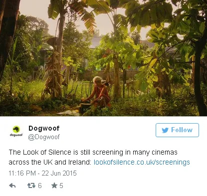 Salah satu scene di 'THE LOOK OF SILENCE' / © Twitter