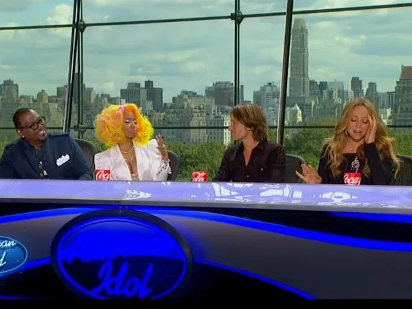 Mariah Carey dan Nicki Minaj saat masih menjadi juri American Idol. ©pressparty