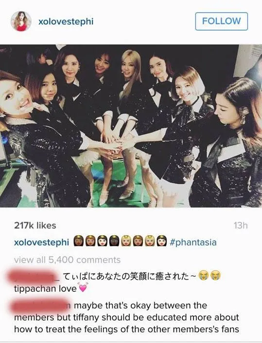 Postingan Instagram Tiffany Girls Generation yang dianggap rasis oleh netizen. ©allkpop.com