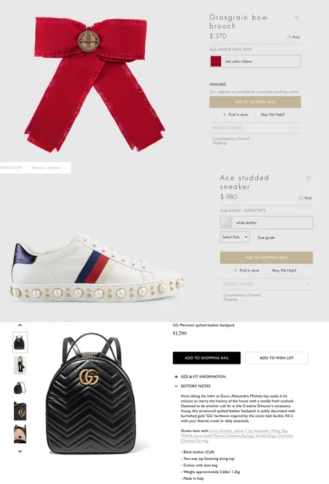 Harga Gucci yang dipakai Tiffany © Istimewa