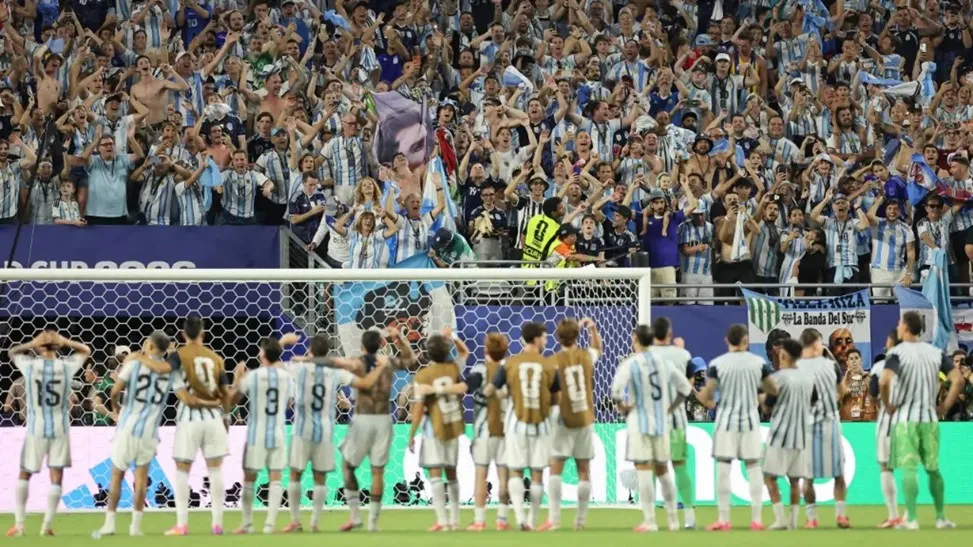 Timnas Argentina. (Michael Reaves/Getty Images melalui AFP)