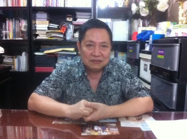 Timothy Pratana, pembuat kue pernikahan Nabila Syakieb. ©KapanLagi.com®/Dedi Rahmadi
