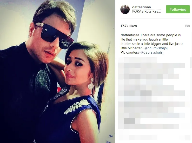 Tina dan Gaurav ke mall Kokas ©instagram/dattaatinaa