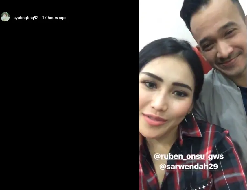 Ayu mendoakan Wenda cepat sembuh ©instagram/ayutingting92
