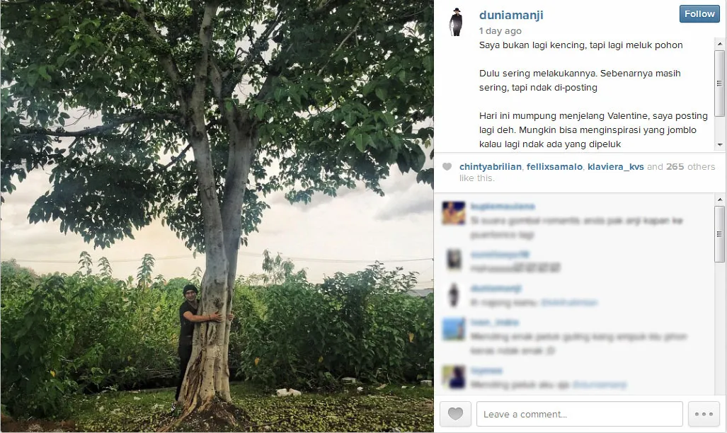Anji beri inspirasi untuk para jomblo © Instagram/Anji