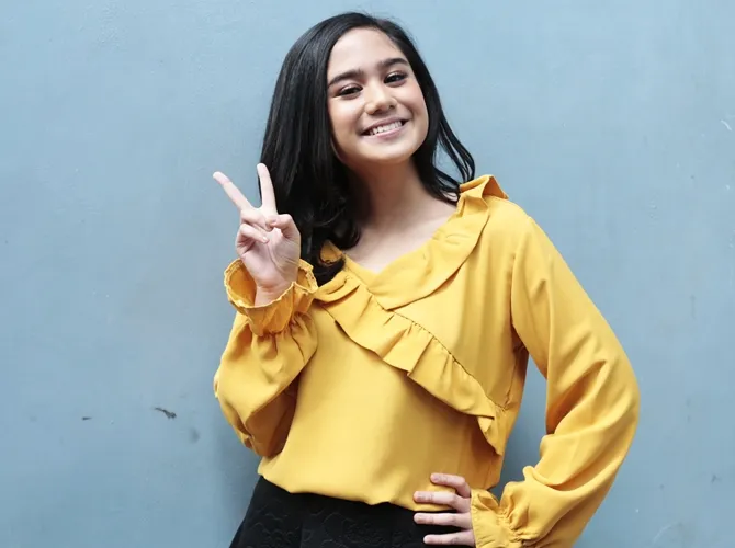 Tissa Biani mendukung keputusan Bio One, termasuk saat jadian dengan Anya Geraldine. © KapanLagi.com/Muhammad Akrom Sukarya